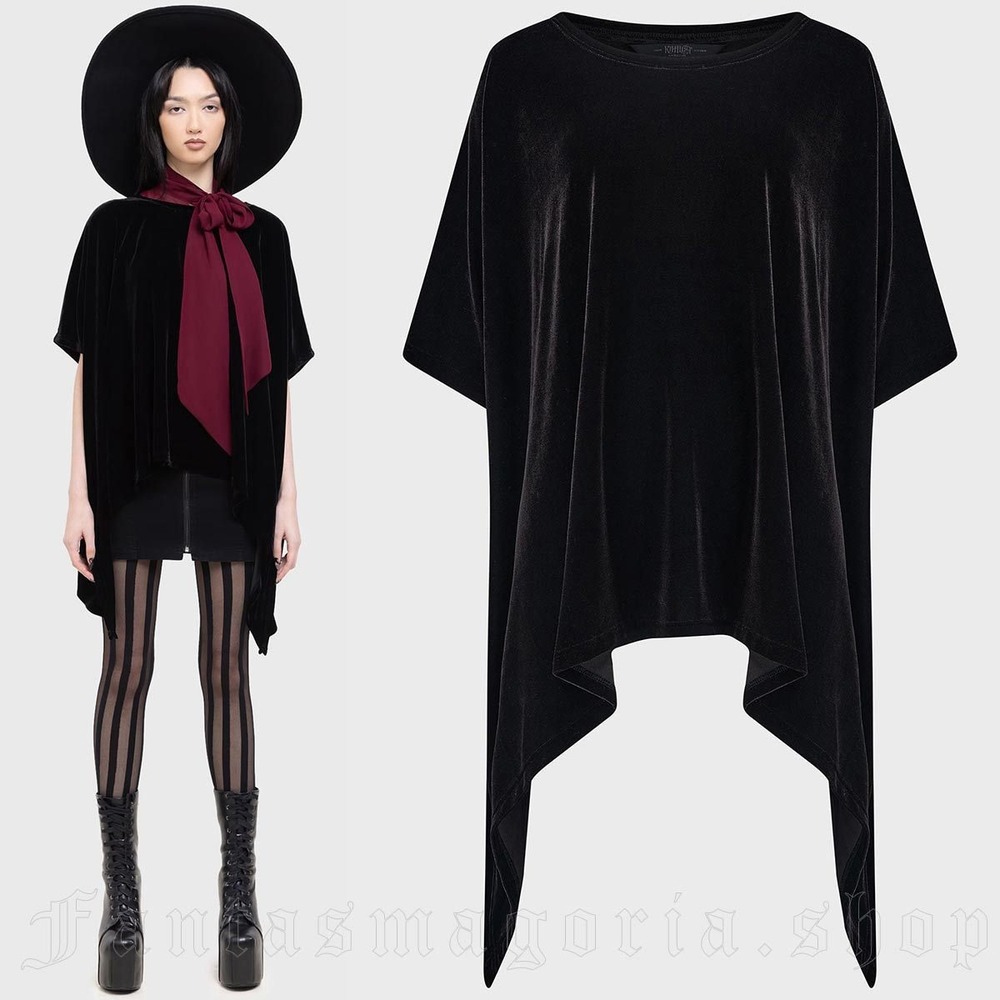 Killstar Lurid black velvet top